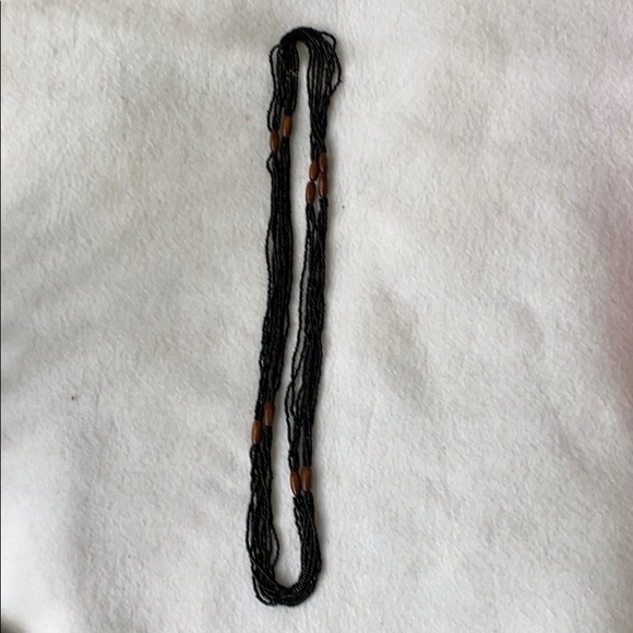 Necklace - Black Seed 4 Strand Necklace - Picture 5 of 6